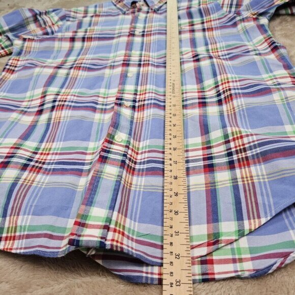 Ralph Lauren Dress Shirt Classic Fit Plaid Mens Sz L Oxford Long Sleeve Colorful - Picture 5 of 10